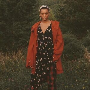 BDG Urban Outfitters oversized overdyed chore trench coat